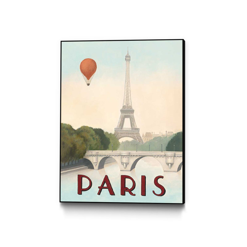 «Skyline» par Marco Fabiano, reproduction d'art sur toile, H 40 po x l 30 po x 1,25 po, Cadre noir