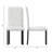 Modern Dining Chairs Set of 2 - Solid Wood Frame with Faux Leather Upholstery, Parsons Back Design-1247324828