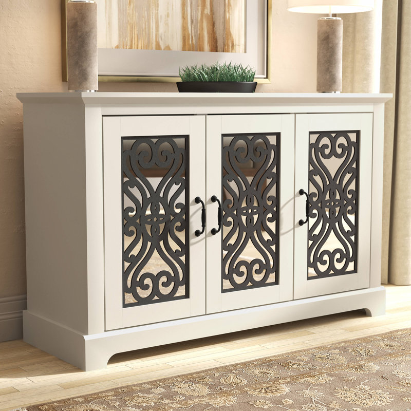 Buffet de 45,7 po de large Ariba, Ivoire ivoire