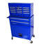Armoire de rangement 8 pièces avec 8 roulettes - Armoire de rangement thermolaquée robuste bleue-667137966