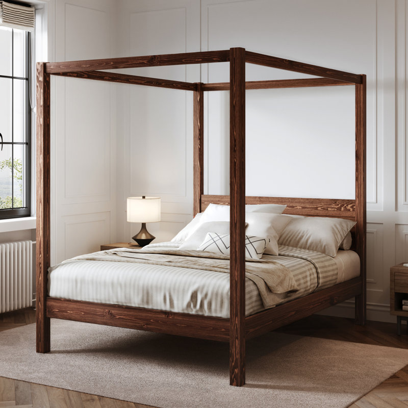 Rochester Solid Wood Bed, Espresso Wood, Single (3')