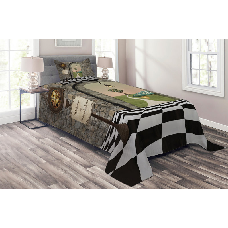 Coverlet, Twin Bedspread + 1 Sham