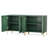 31.5'' Wide 2-Door Buffets and Sideboards Cabinet Set with Hexagonal Pattern