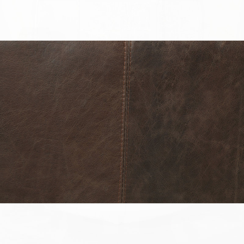 Canapé en similicuir, L 94 po, Chocolate Faux Leather