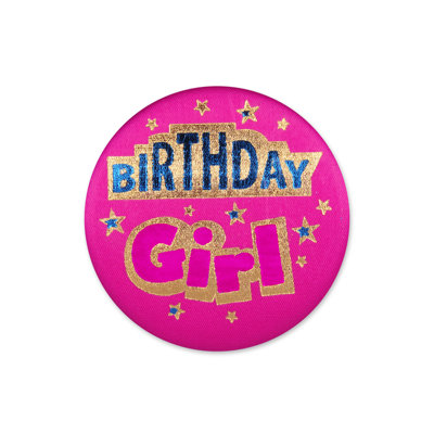 Bouton d'anniversaire en satin