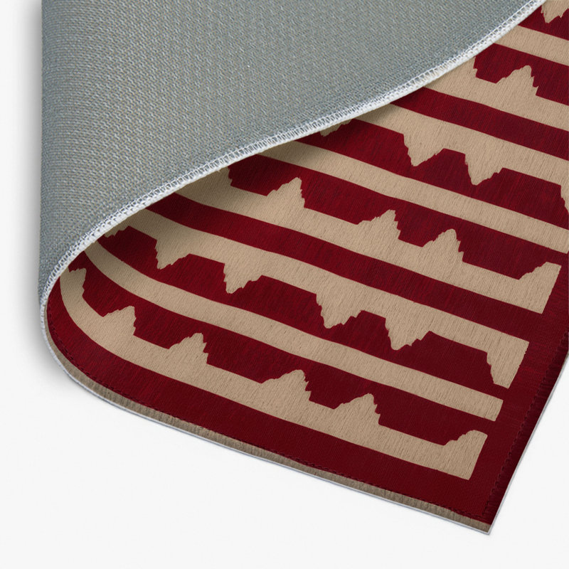 Tapis rouge intérieur et extérieur Trellis, Rectangulaire 2 pi x 3 pi