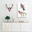 Pine Bulfinch & Cardinal Grosbeak Bird by J.E. De Kay - Wrapped Canvas-55330446