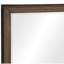 Miroir pour commode Reva, conception encadrée, bois brun clair, rectangulaire 32 x 34