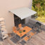 Auvent de patio rétractable en polyester VidaXL-99455887-99455889