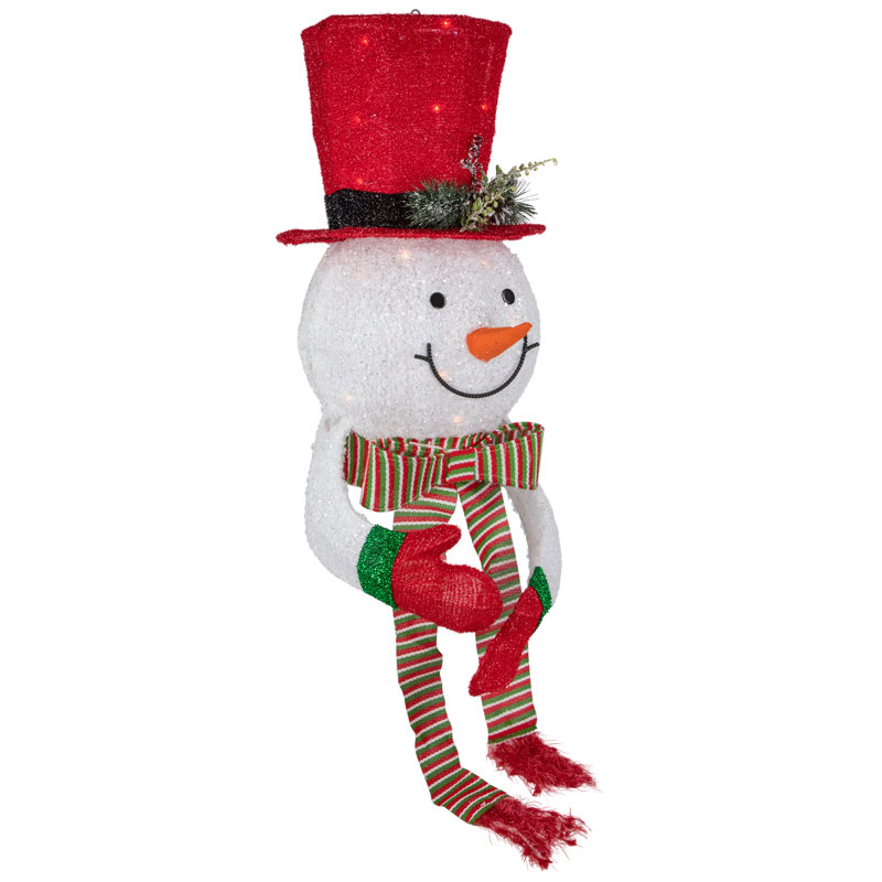 21.5'' Polyester Snowmen Lighted Tree Topper