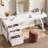 Kiyanni 59'' Vanity Desk with 3 Drawers-716323779