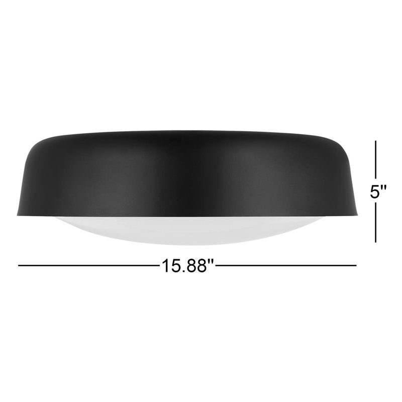 Draper 2 - Light Flush Mount, Midnight Black