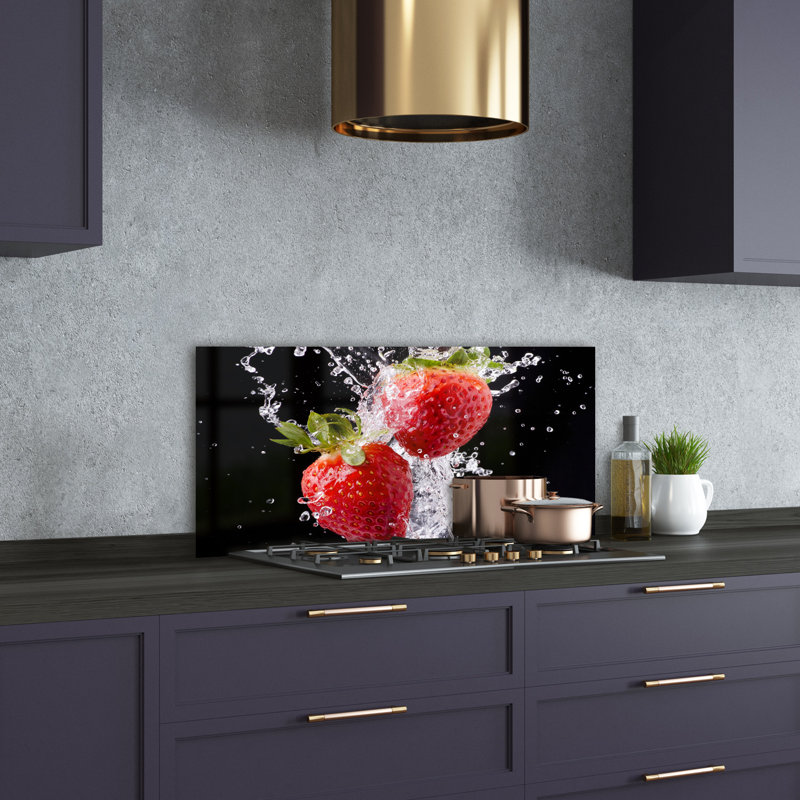 50cm W x 100cm L Glass Peel and Stick Panel