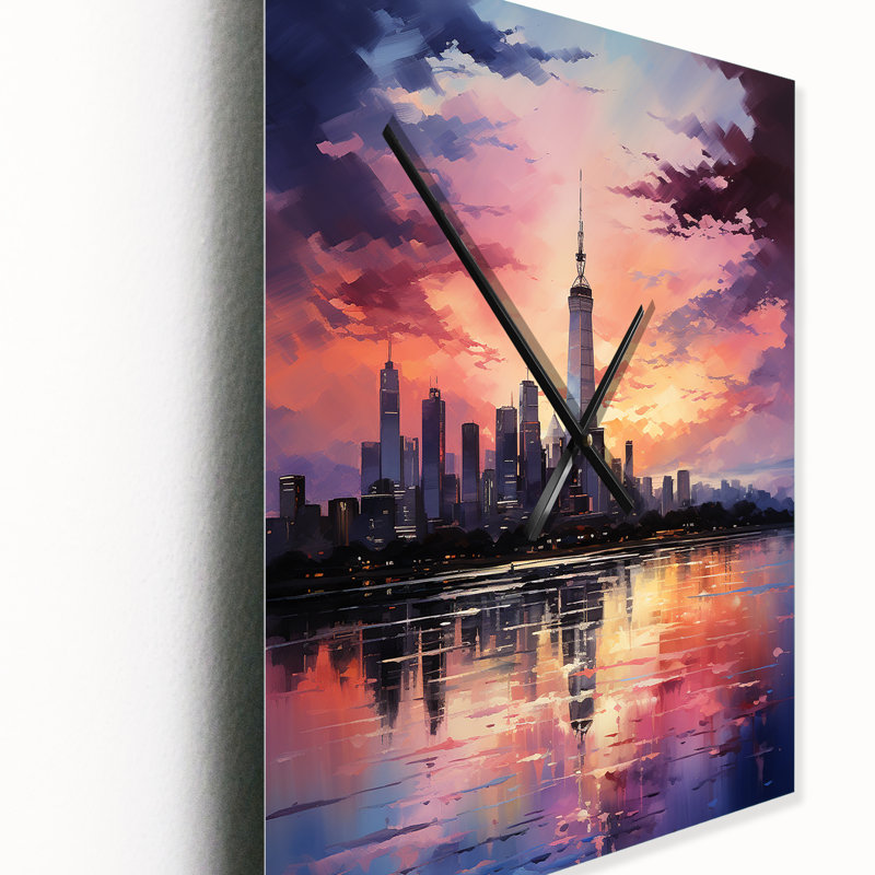 Claribel - Horloge murale moderne Sky, Moyen
