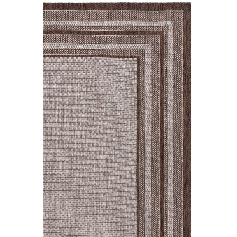 Courtyard Performance Geometric Indoor/Outdoor Area Rug, 6'-7" X 9'-6" Rectangle
