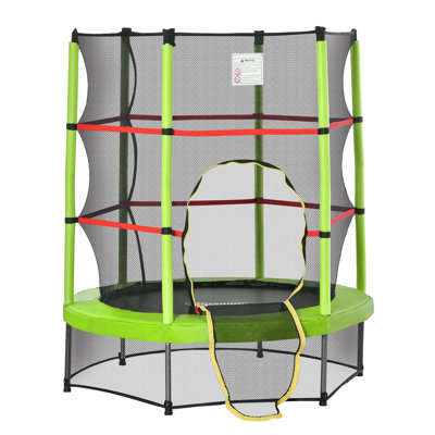 Outsunny F5FT Kids Trampoline With Enclosure Net