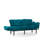 3-Seat Sofa Bed, Petrol Green, 72.8 x 33.5 x 27.6 inches | 100% Metal Frame, 100% Polyester Fabric, 24 DNS Foam Seating | 5-Levels Adjustable Arms, Max Weight Capacity: 661 lbs | Modern Industrial Design for Stylish Living Spaces-535621529