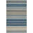 Howardwick Hand Loomed Wool/Cotton Striped Rug in Blue/Beige-899441360