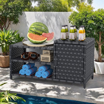 Balconera Poolside Wicker Deck Box by Balconera