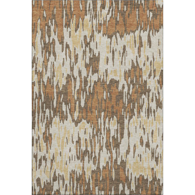 Premium Machine Washable Jahnke AMF986 Stripes Rug