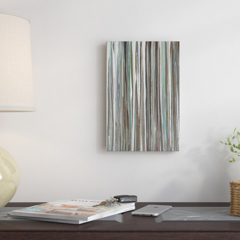 « cool rayures », reproduction sur toile, H 26 po x l 18 po x P 1,5 po, Toile avec cadre noir