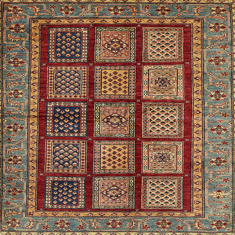 Tapis abstrait moderne 619, Carré 6 pi