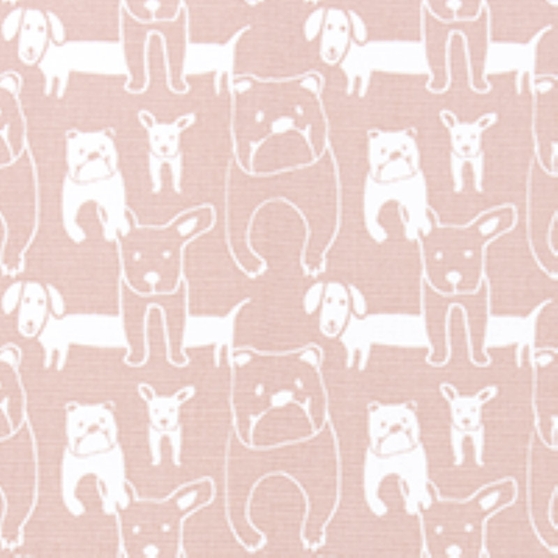 Small Pedigree Blush Pink Outdoor Covered Dog Bed