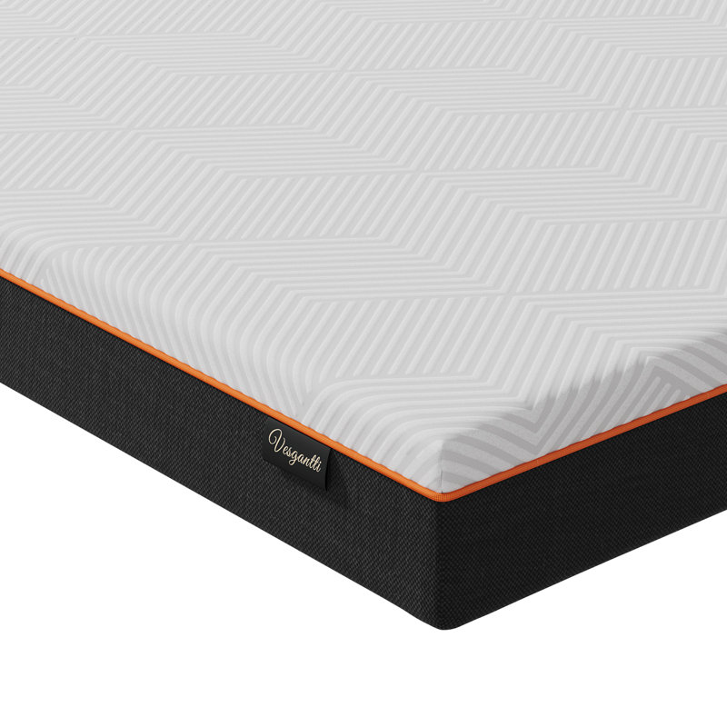 Gel Memory Foam Mattress, Comfort Foam for Pressure Relief, Body Support, 6, Twin
