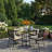 Lucier Metal Outdoor Dining Table With Umbrella Hole , 84.06'' in. W 41.93'' in. D-16511181