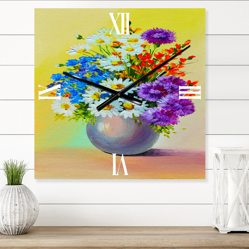 Horloge murale Still Life a Bouquet of Flowers, Petit