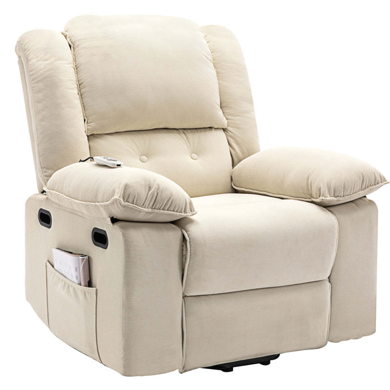 Fauteuil de massage chauffant, Lin beige