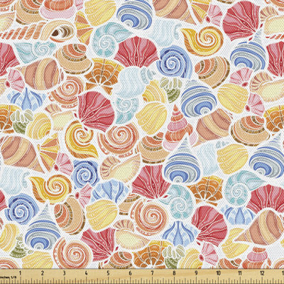 Timmons Vivid Shell Colourful Underwater Sea Life Fabric