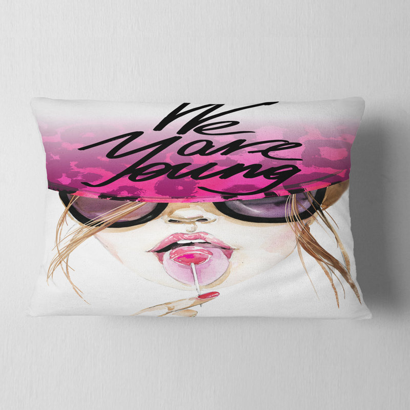 Coussin décoratif imprimé We We Young