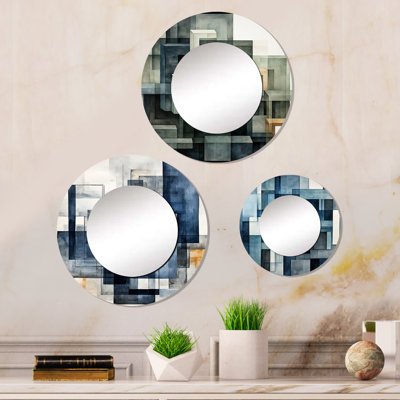 Bastia Metal Round Mirror