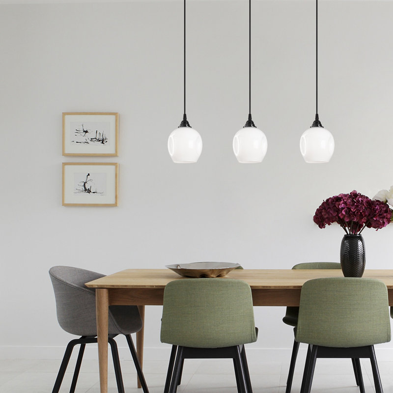 Luminaire suspendu pour îlot de cuisine 3 lumières Iolo