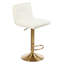 Tricia Swivel Upholstered Adjustable Height Counter Stool with Metal Frame-1354303107