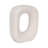 Modern Ceramic Open Cut-Out Sculpture for Home Decor - Decorative Object Accent Ideal Decorations for Living Room or Tabletop Display - White-1472218808