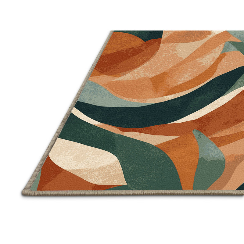 Terracotta Trail Rug, Square 7'