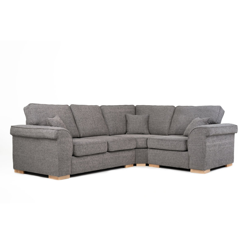 Picadilly Corner Sofa, Grey, Right Hand Facing