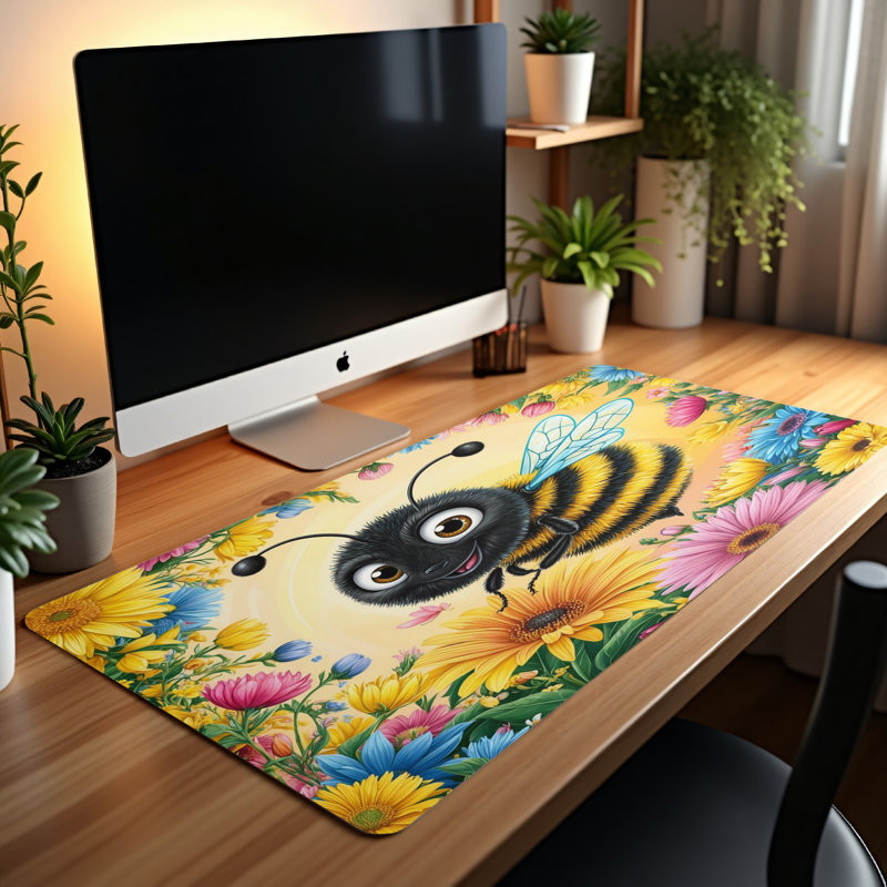 Polyester Desk Pad, 14.4x12.1