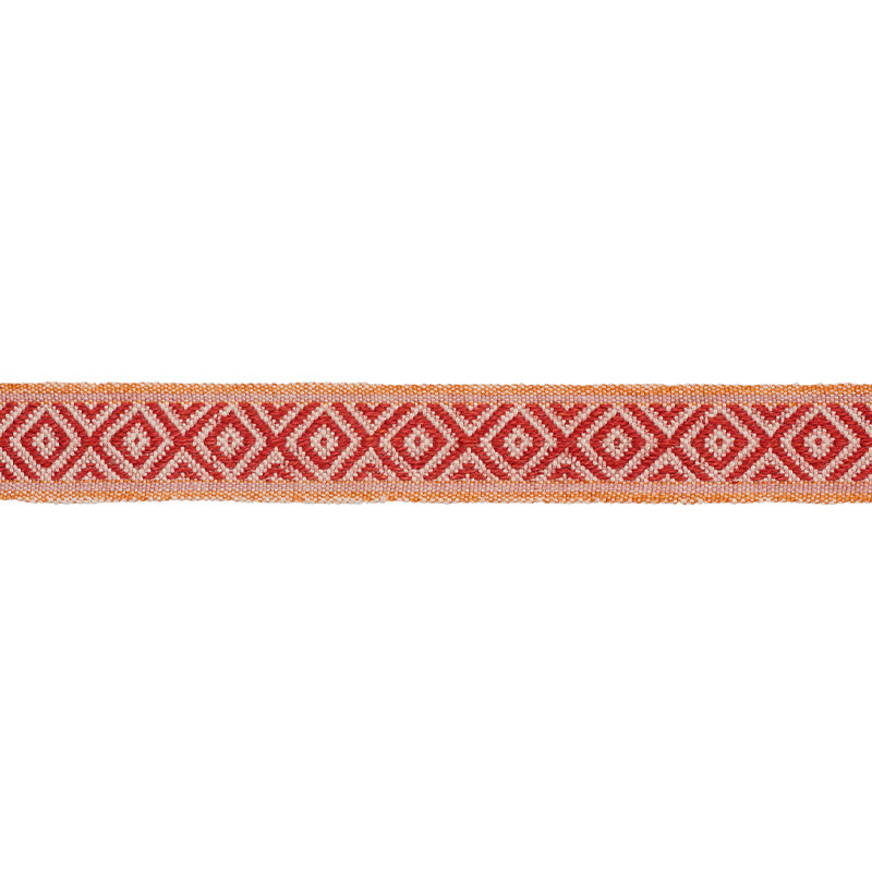 Larson Handwoven Tape, Red/Orange