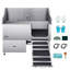 Dog Grooming Bath Tub with Ramp Water Filter
