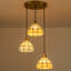  Luminaire suspendu vintage en verre 3 lumières Tiffany-452794370-452794391