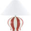 Lampe de table en céramique avec abat-jour cloche en lin-669483635