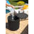 Round Outdoor Side Table , 18.5'' in. W 18.5'' in. D-1987236077-1987236076