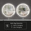 Miroir de salle de bain rond à DEL sans cadre-2120667886