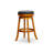 30" Bar Stool, Natural Finish, Charcoal Fabric Seat-1320638177-1320638175