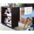 Eirwen Twin Loft Bed, Desk Low Study Kids with Storage Pine Wood with Cabinet Ladder, Bookcase Shelf-962706012