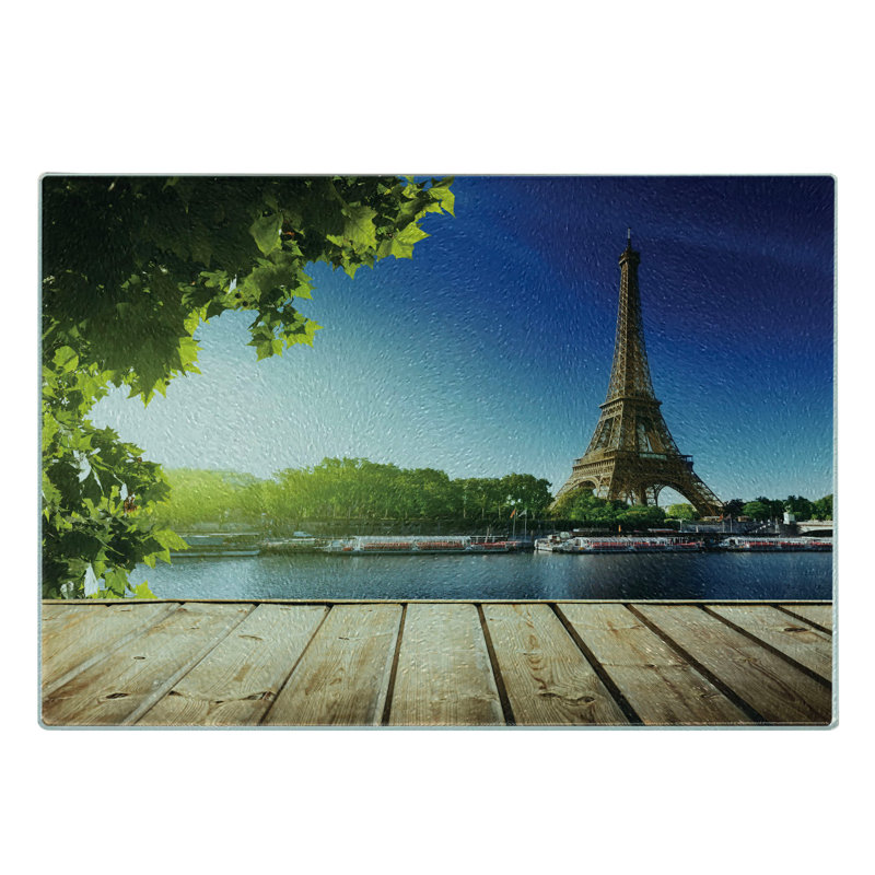 Planche à découper en verre trempé Ambesonne Paris Tour Eiffel