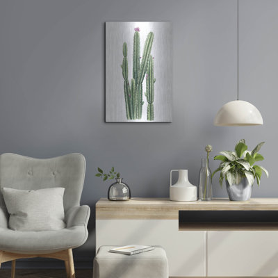 «Desert Blooms II» par Grace Popp, art mural en métal, 16 po x 24 po